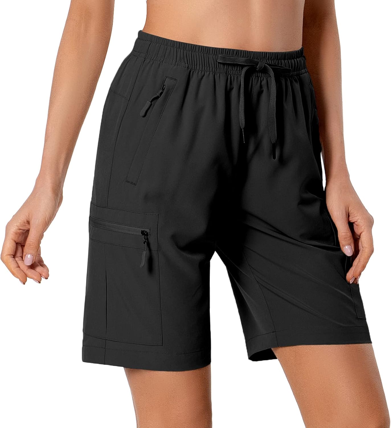 Hugut Women's Lightweight Hiking Cargo Shorts Quick Dry Athletic Shorts Camping...