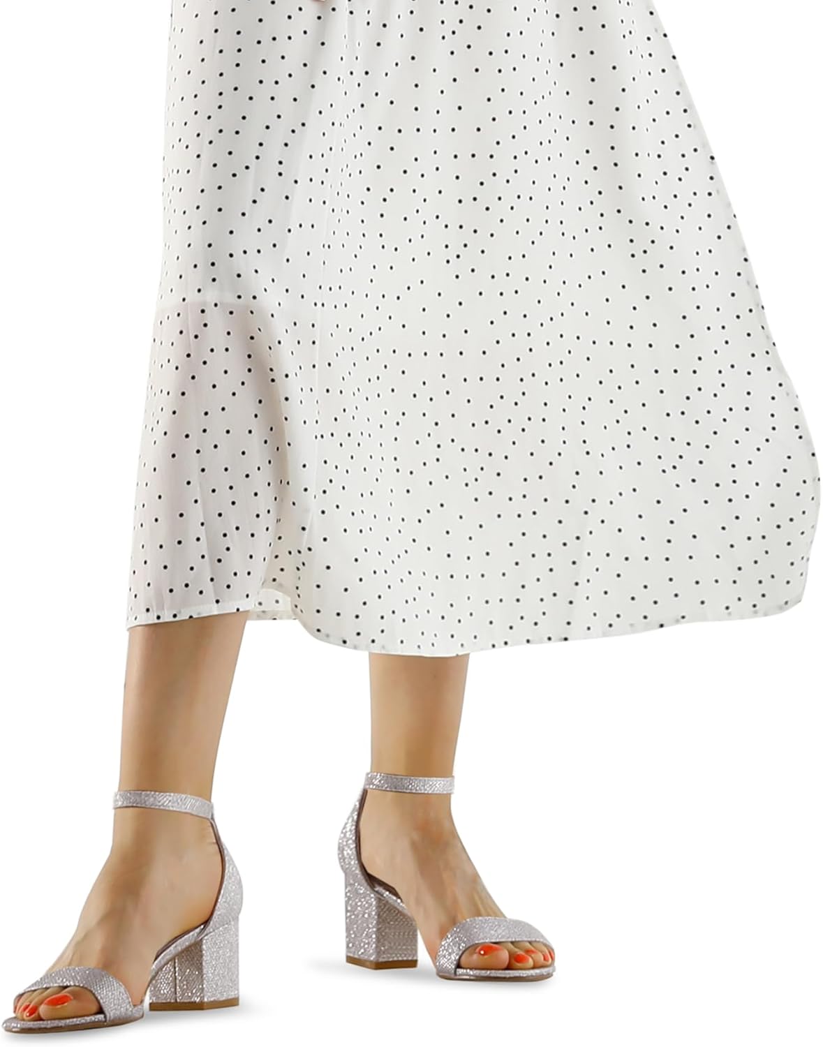 Mysoft Women's Chunky Low Heels, Special Block Heeled Dress Sandals, Innovative...