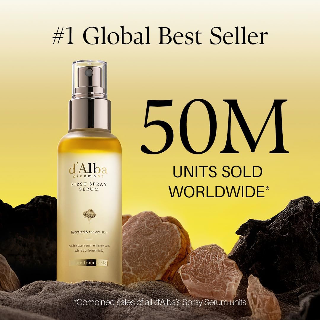 d'alba Italian White Truffle First Spray Serum, Vegan Skincare, Hydrating Facial...