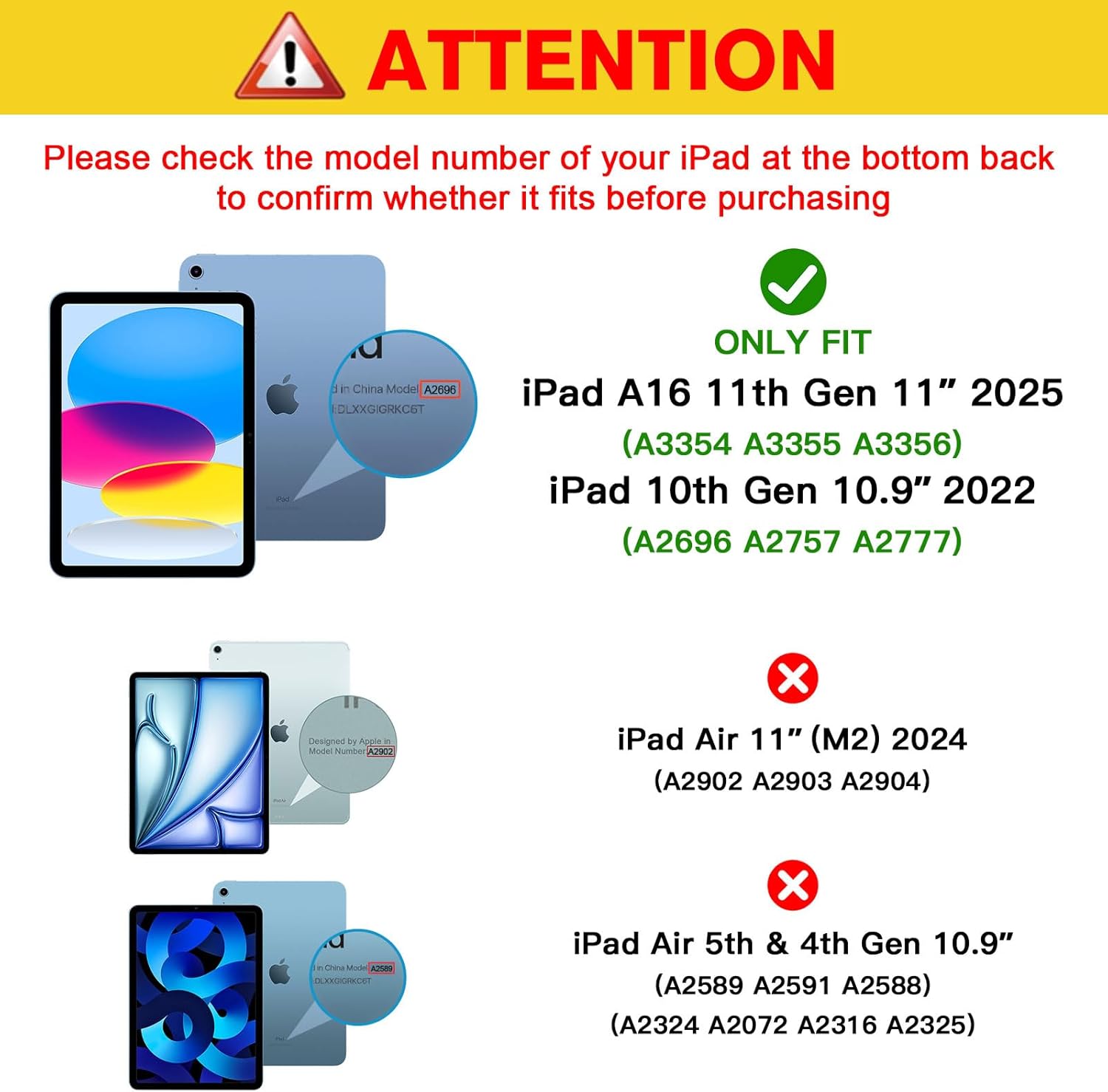 ProCase 10 Pack Screen Protector for iPad A16 2025 11th/10th 2022 Generation (11...