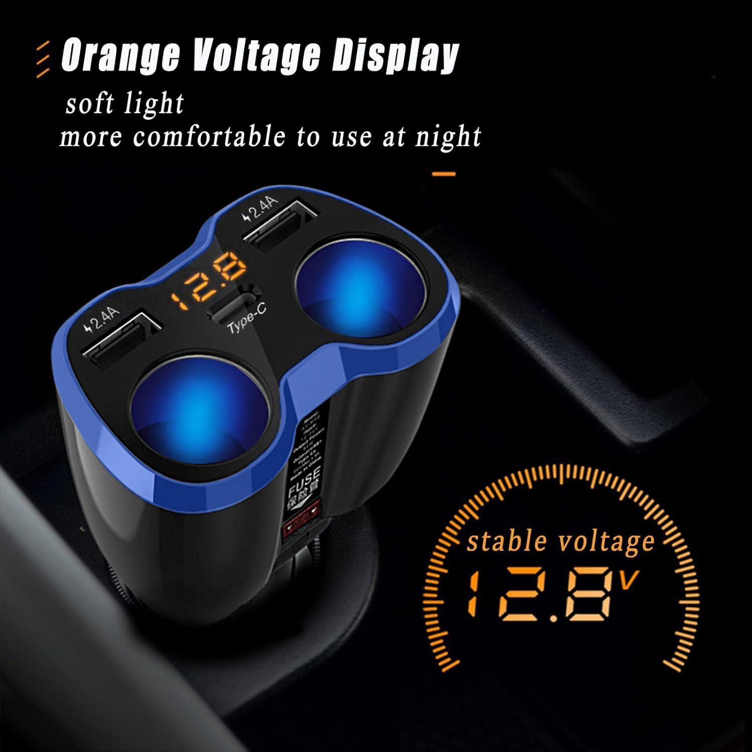 High-Quality Car Charger, Special Cigarette Lighter Adaptor 120W, Innovative Pow...