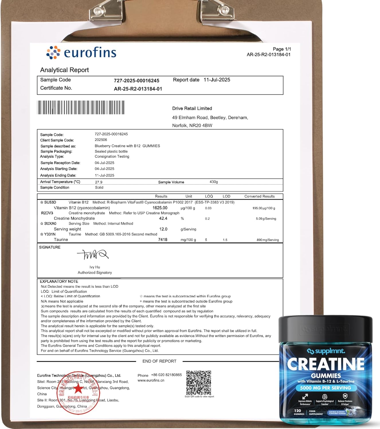 Supplmnt. Creatine Gummies 5000mg Lab-Tested 120ct Max Strength Muscle Growth/Re...