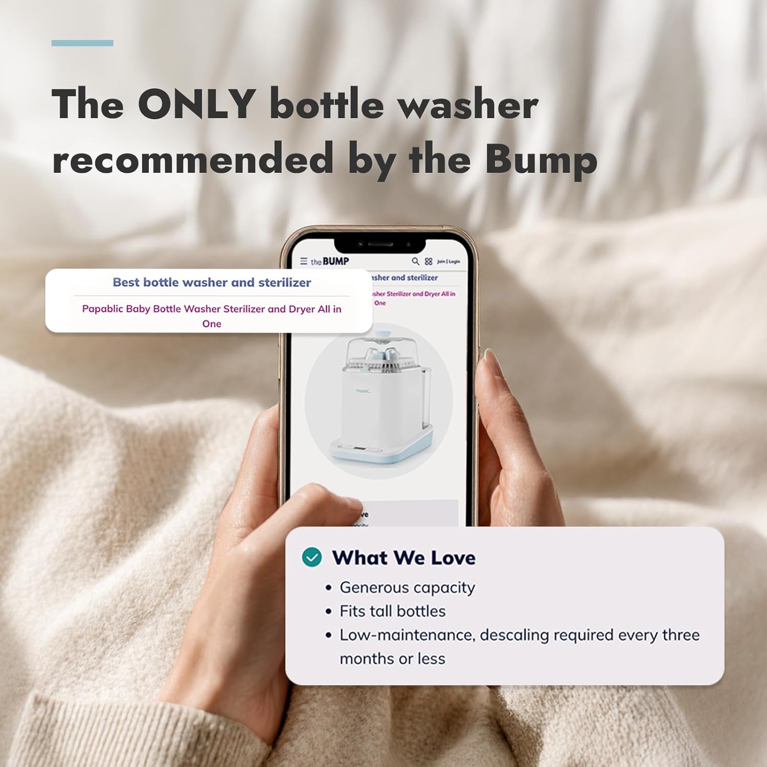 Papablic Bottle Washer Pro, Bottle Washer & Sterilizer & Dryer, 4-in-1 Sanitizer...