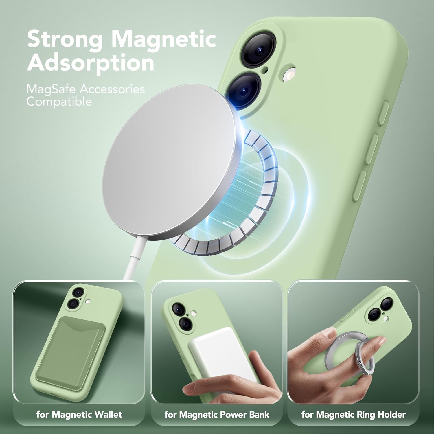 Magnetic for iPhone 17 Case, Affordable Silicone Shockproof Protective Phone Cas...