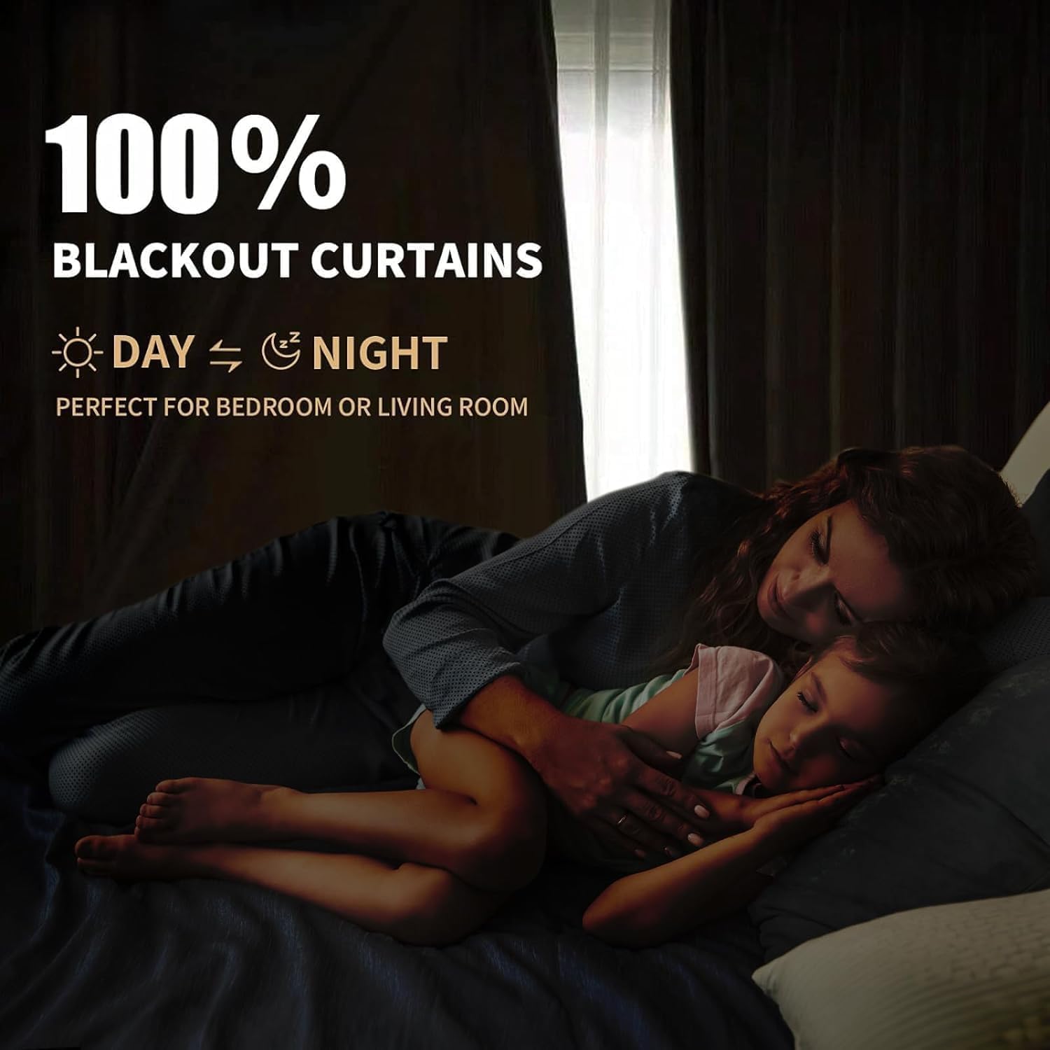 INOVADAY Blackout Curtains, Special Curtains for Complete Light Blockage, Innova...
