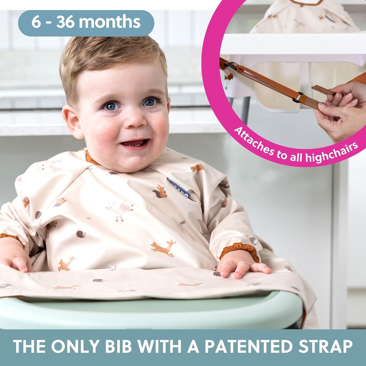 BIBaDO, High-Quality Long Sleeve Baby Bibs, Innovative Protection for Babies.