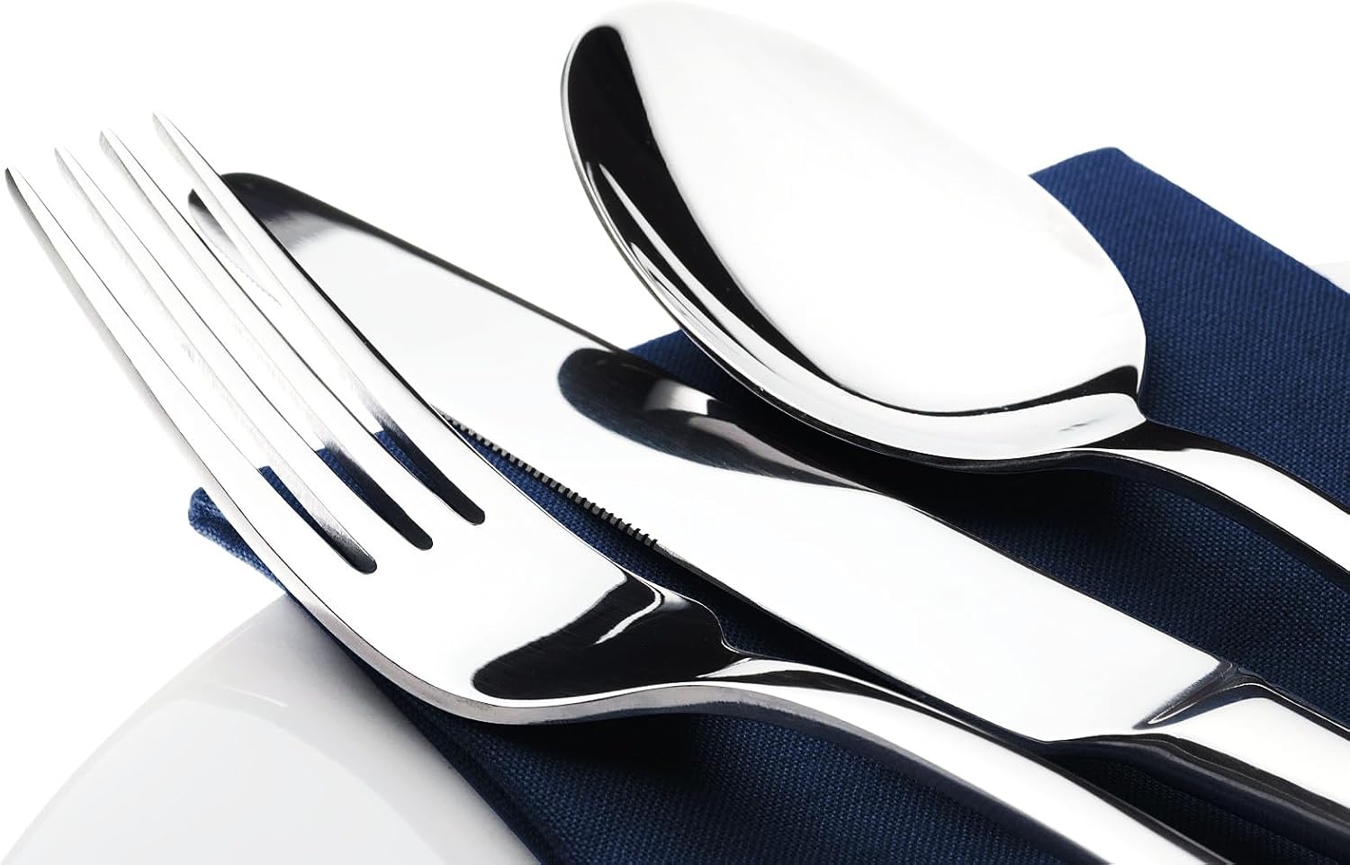 Silverware Set for 8, 40 Piece Heavy Duty Stainless Steel Flatware Utensils Cutl...