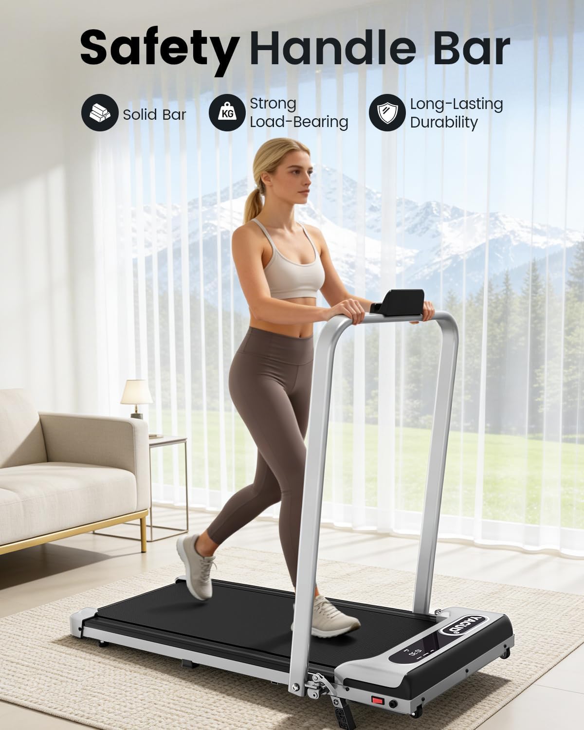 Yagud Walking Pad, Walking Pad Treadmill for Home Office, Portable Under Desk Tr...
