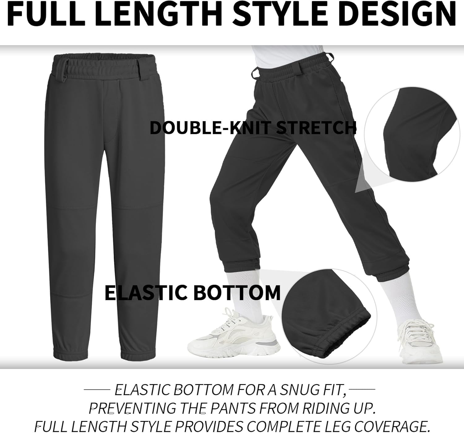 High-Quality QBK Youth Baseball Pants, Special Pants for Boys and Girls, Versati...