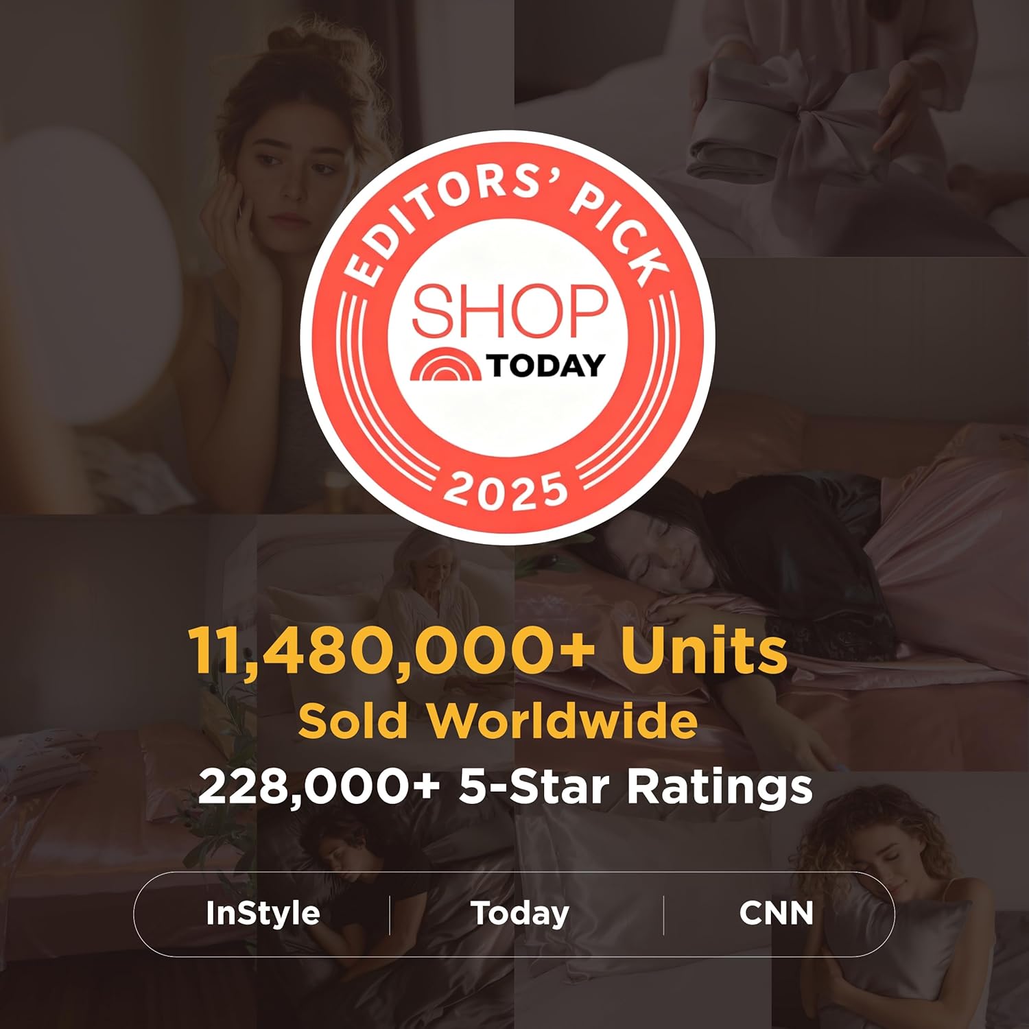 High-Quality Bedsure Pillowcase Set, Elegant King Size Satin Pillowcases, Luxuri...