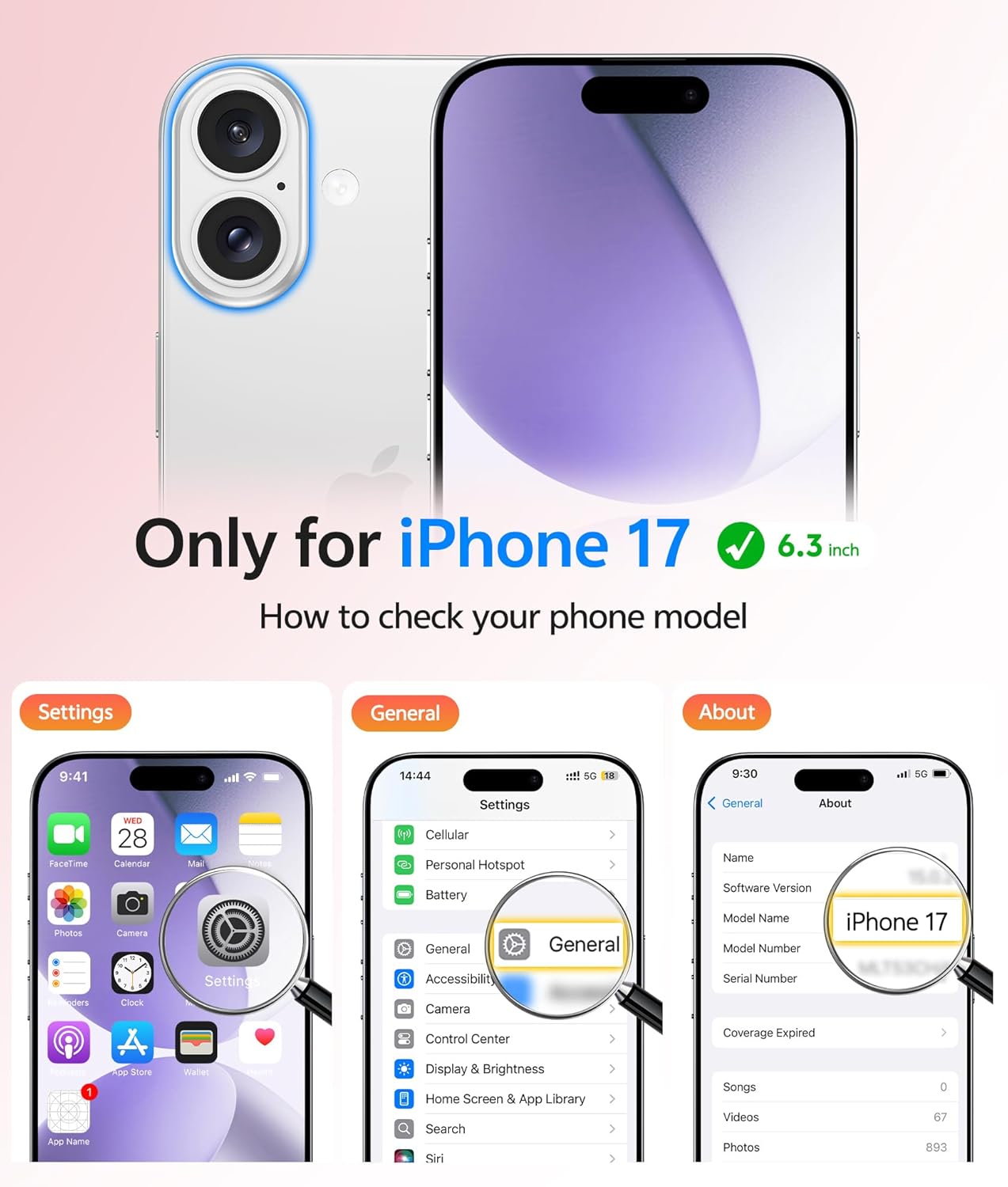 FNTCASE for iPhone 17 Case: [Compatible with Magsafe] Translucent Matte Cases wi...