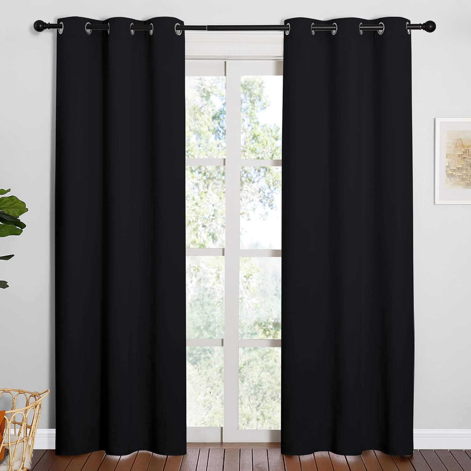 NICETOWN Thermal Insulated Curtains, Special Blackout Drapes for Living Room, Hi...