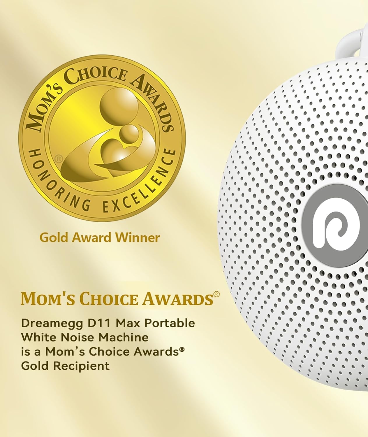 Dreamegg White Noise Machine, Portable Sound Machine Baby Features Powerful Batt...