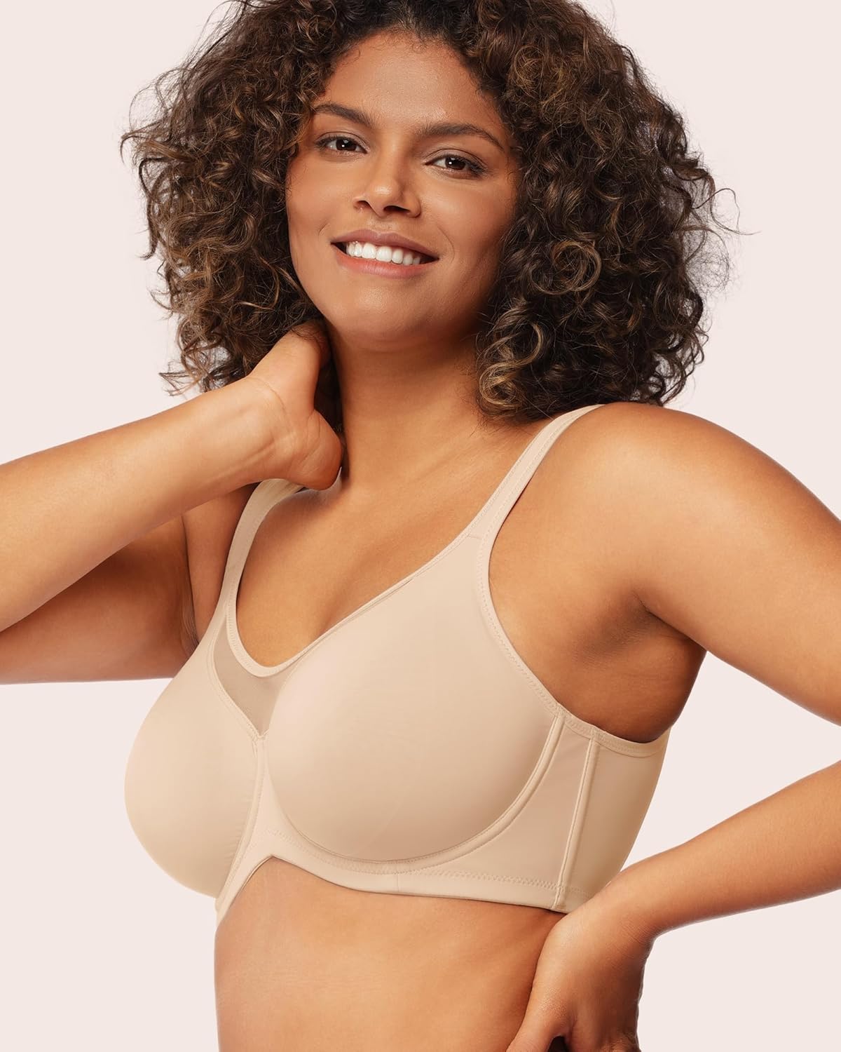 HSIA Minimizer Bras for Women Plus Size, Full Coverage Coolcomfort T Shirt Unlin...