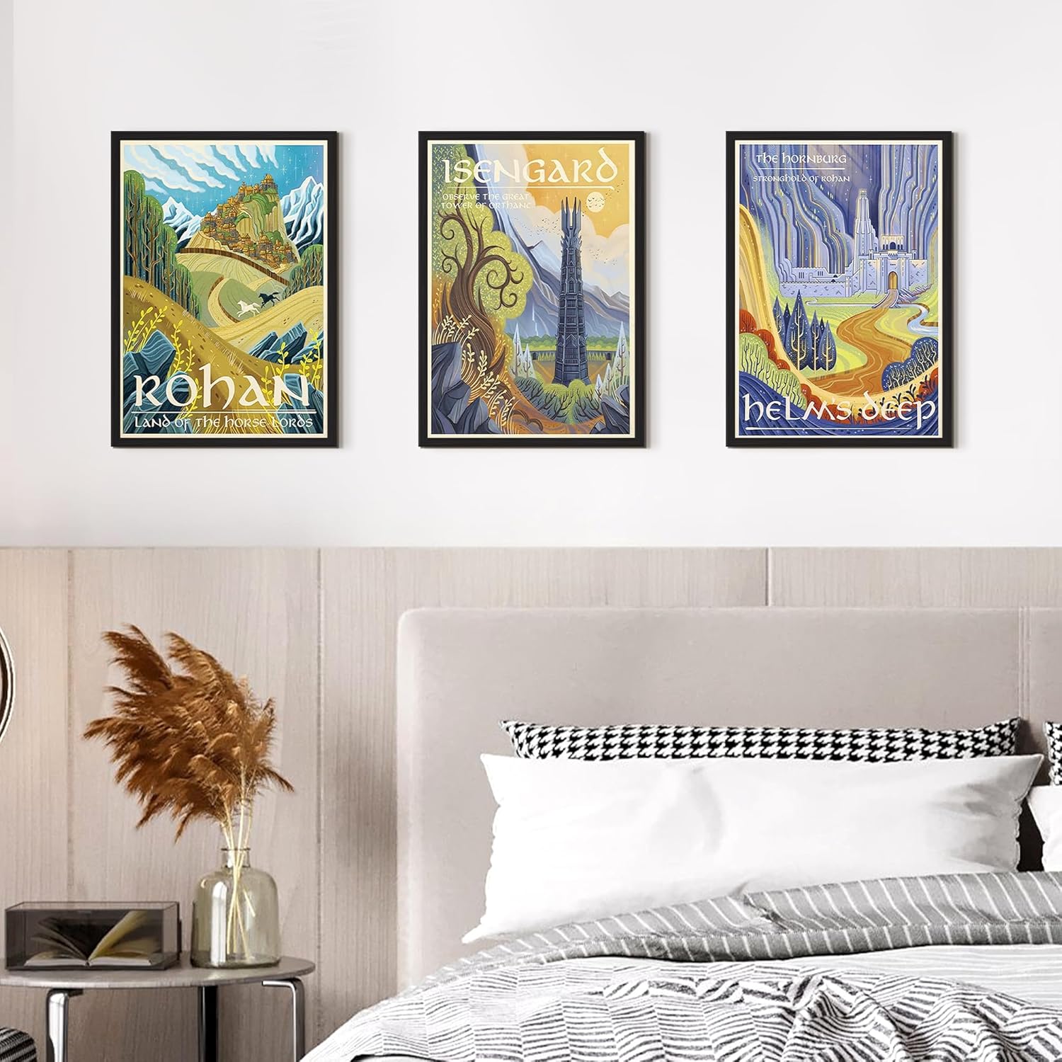 upsimples 3 Pack A3 Picture Frame, A3 Picture Frame Black for Photo Gallery - Sl...