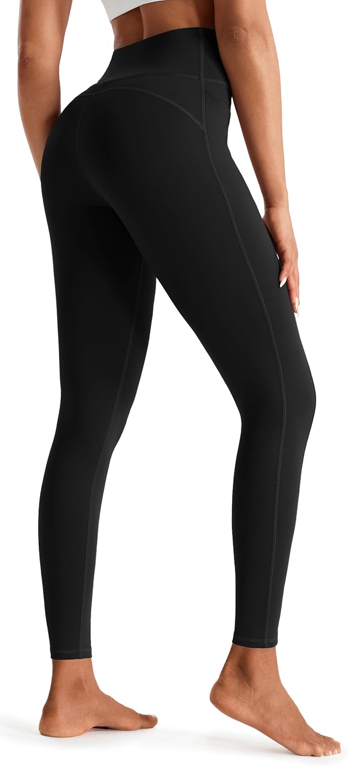 JOYSPELS Women's Gym Leggings with Pockets - High Waisted Tummy Control Full Len...