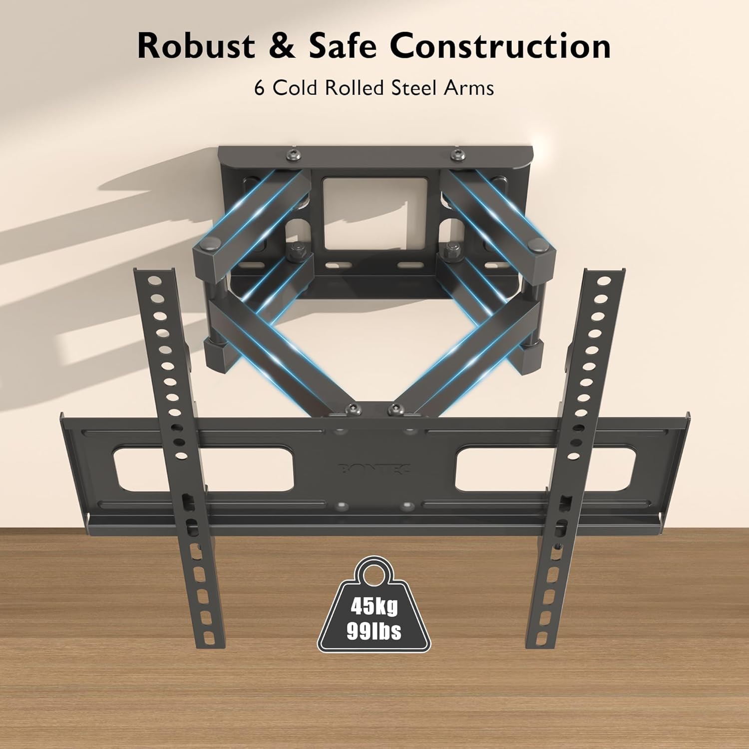 BONTEC TV Wall Bracket for 23–70 Inch LED LCD OLED...