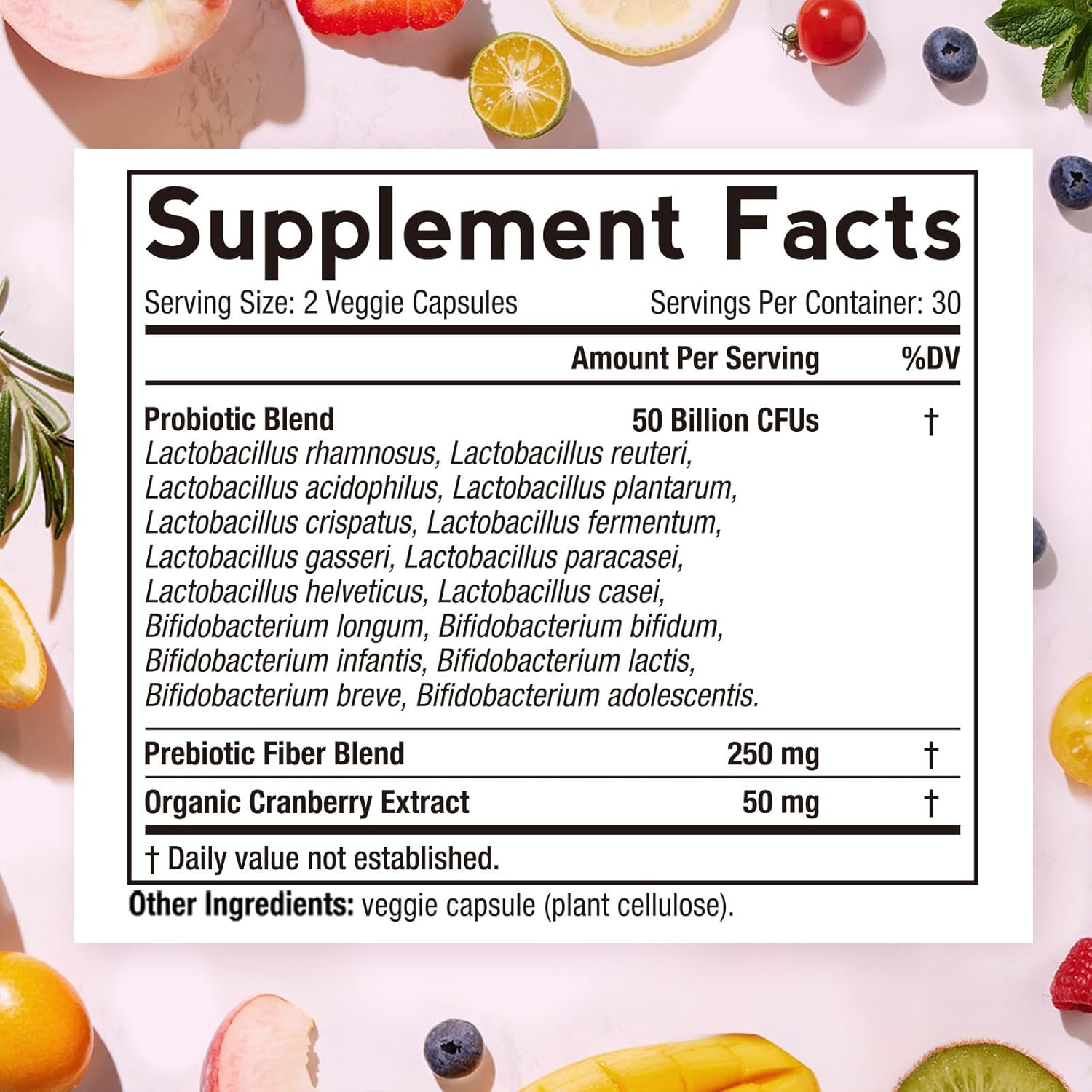 Doctor's Recipes Women's Probiotic, 60 Caps 50 Billion CFU 16 Strains, with Orga...