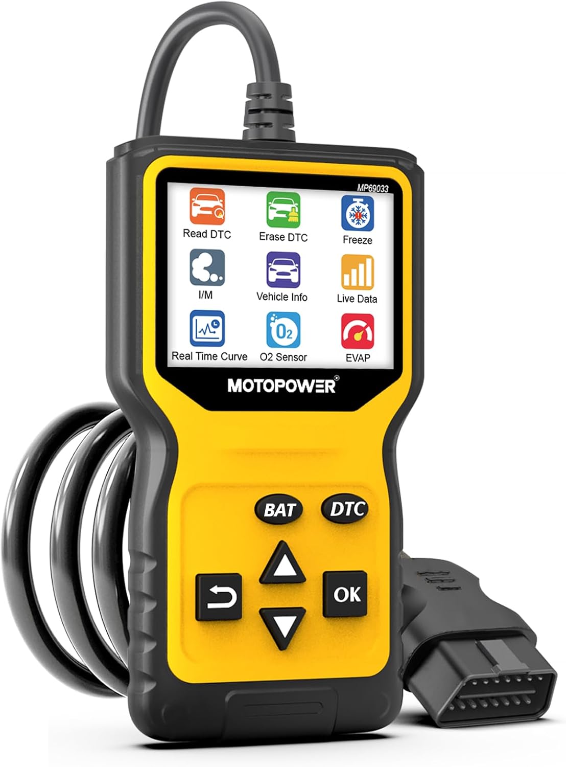 MOTOPOWER MP69033 Pro OBD2 Scanner Code Reader Check Engine Fault Light Diagnost...