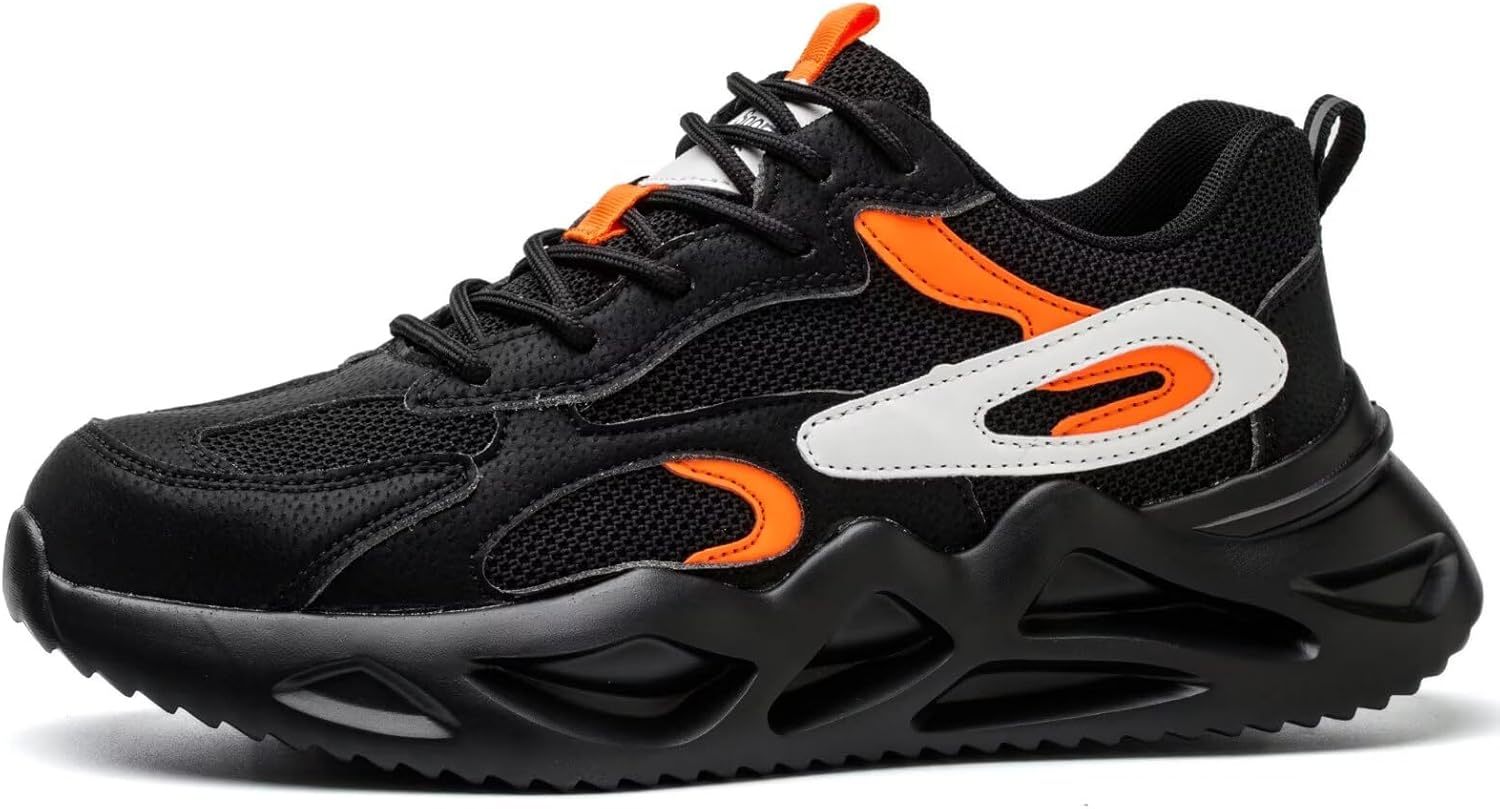 Steel Toe Cap Trainers Men Women Safety Trainers Lightweight Non-Slip Anti-Smash...