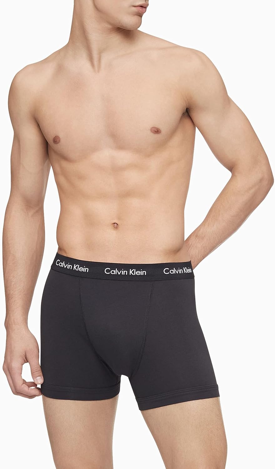 Calvin Klein Men's Cotton Stretch 3-Pack Boxer Brief Medium 3 Black