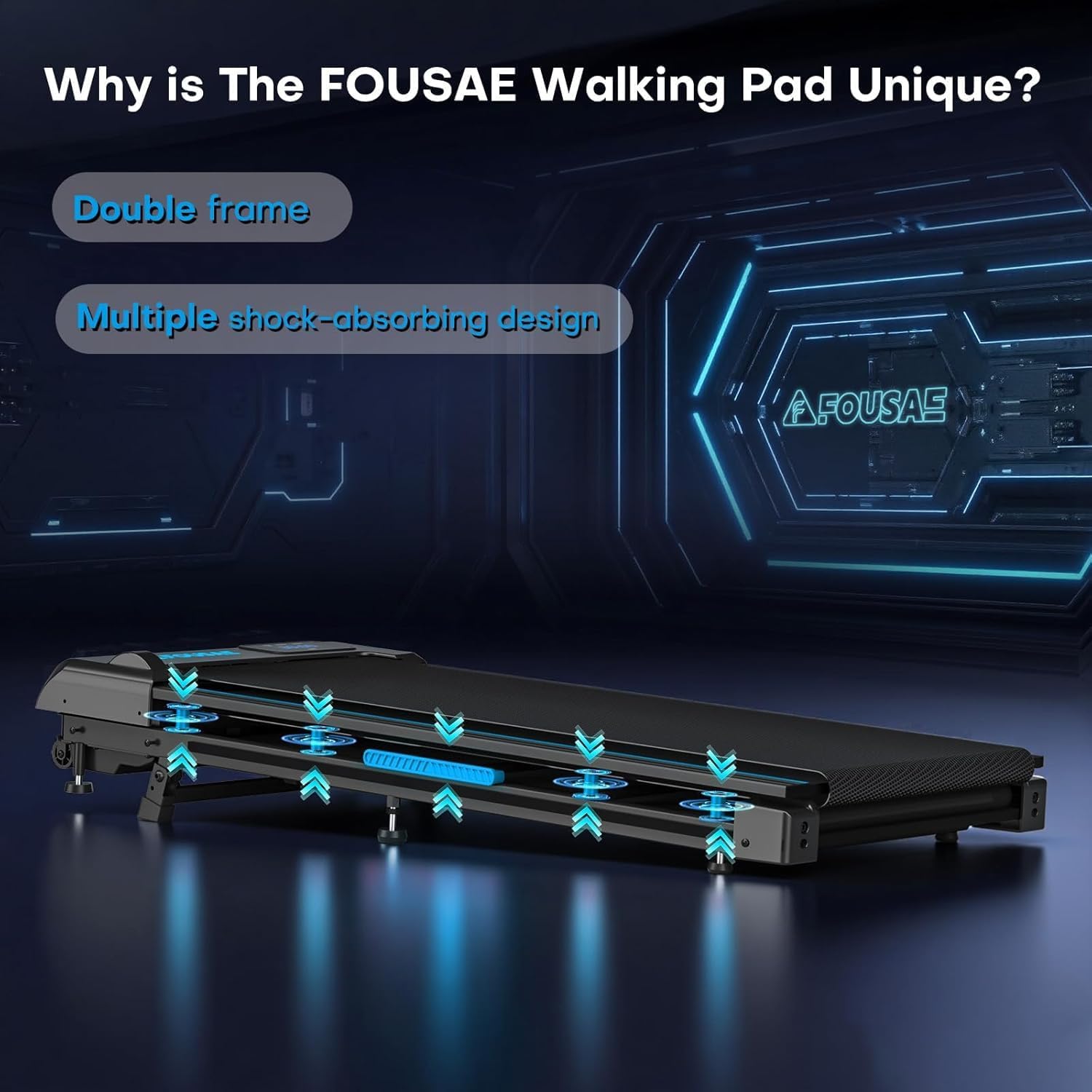 Walking Pad Treadmill, Innovative Under Desk Walking Pad with 10% Incline, Speci...