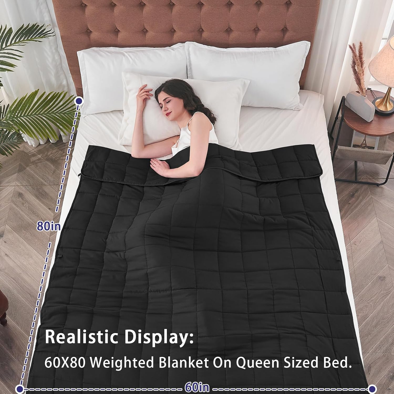 Yescool Weighted Blanket, Premium Heavy Blanket for Adults, Unique Cooling Blank...