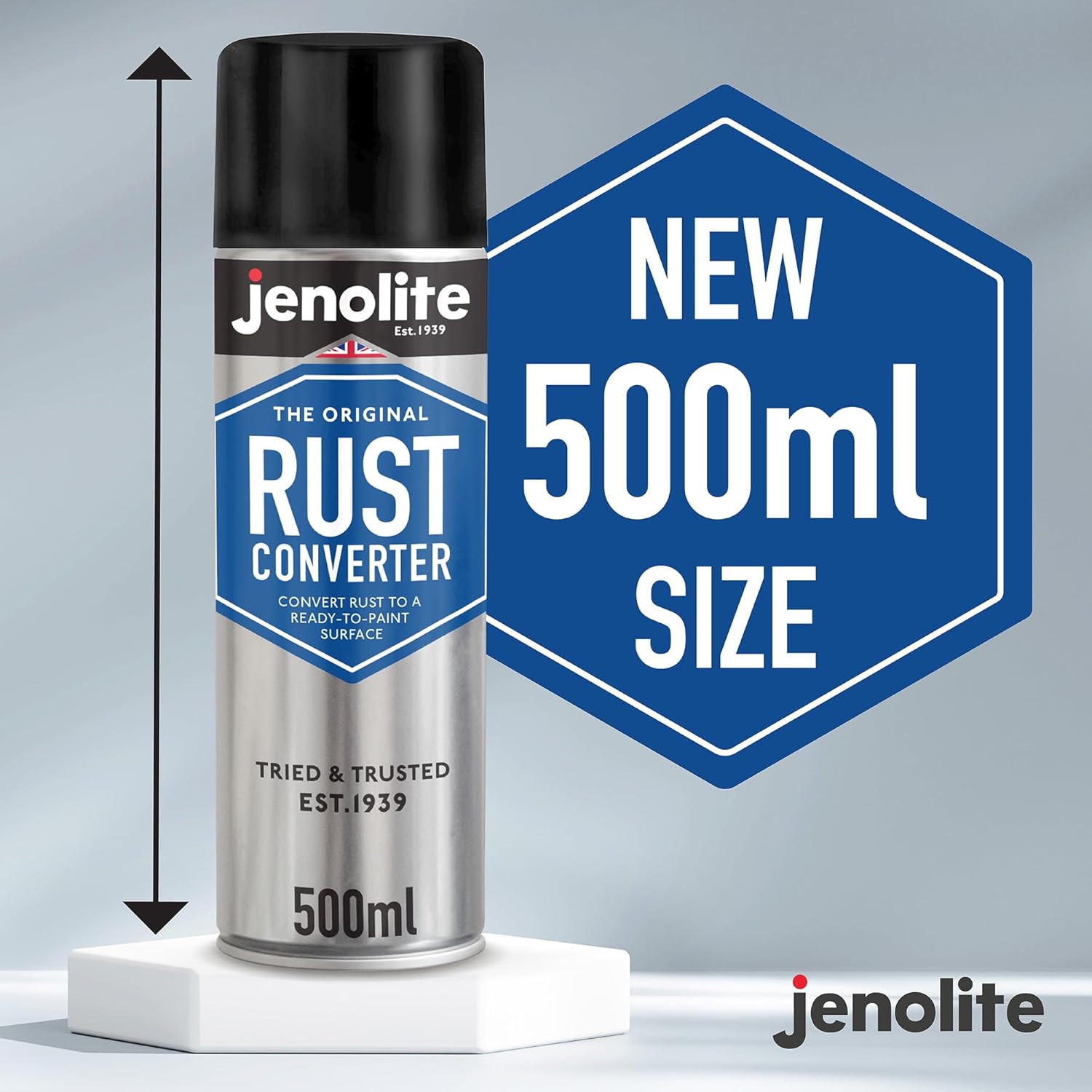 High-Quality JENOLITE Rust Converter Spray, Special Rust Treatment with Epoxy Ba...