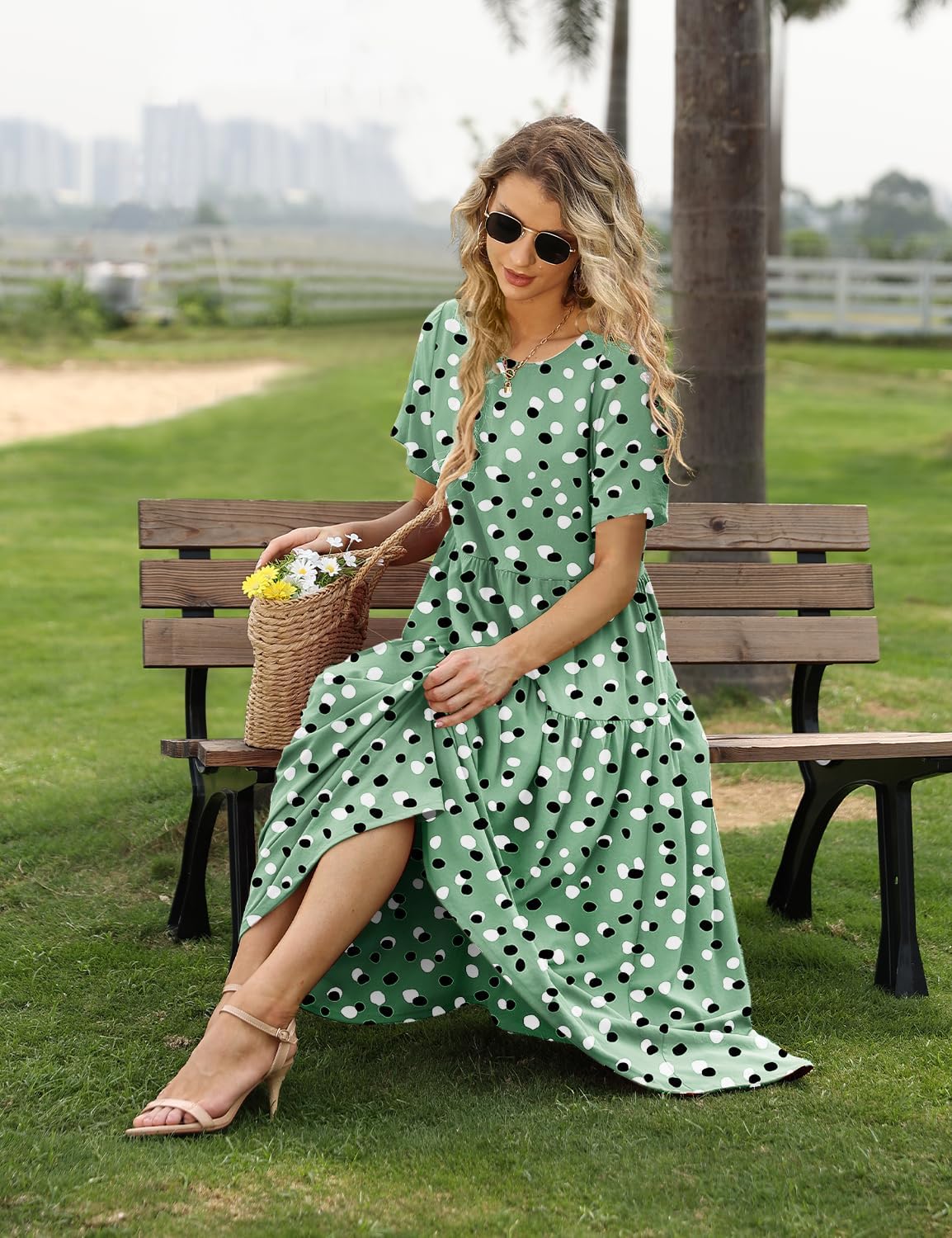 YESNO Women Dresses, Special Casual Plus Size Dress for Summer, Affordable Bohem...