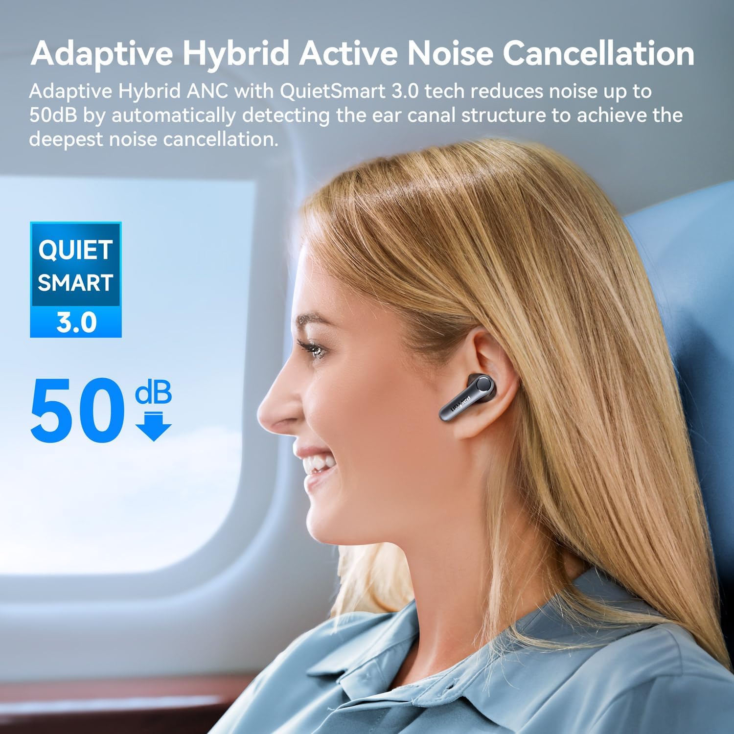 EarFun Pro 4 Adaptive Noise Cancelling Earbuds Air, aptX Lossless Earbuds Wirele...