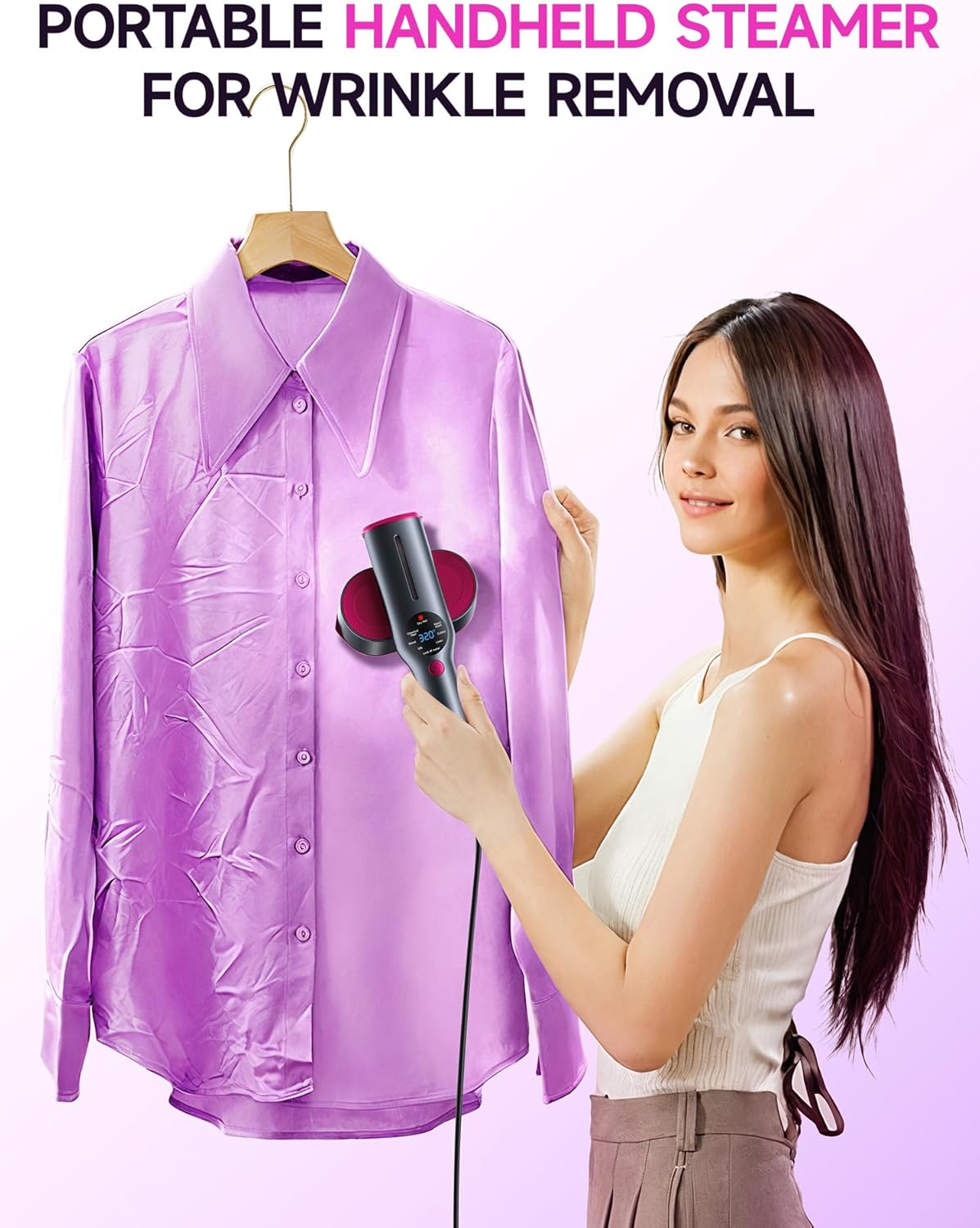 DRFLASH 2-in-1 Steamer & Iron for Clothes,15s Fast Heat-up 1200W Portable Handhe...