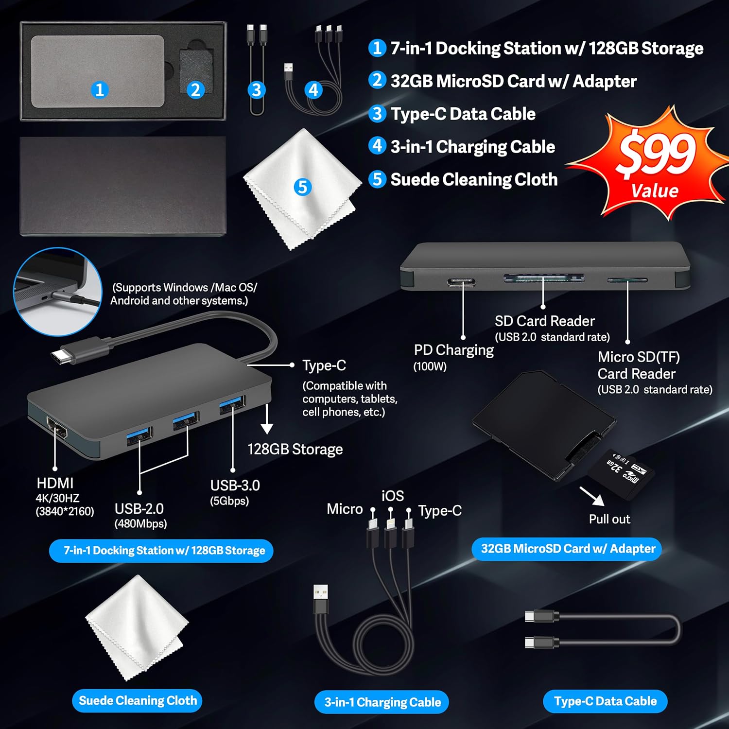 HP Stream 14" HD BrightView Laptop, Intel Celeron N150, 16GB RAM, 288GB Storage...