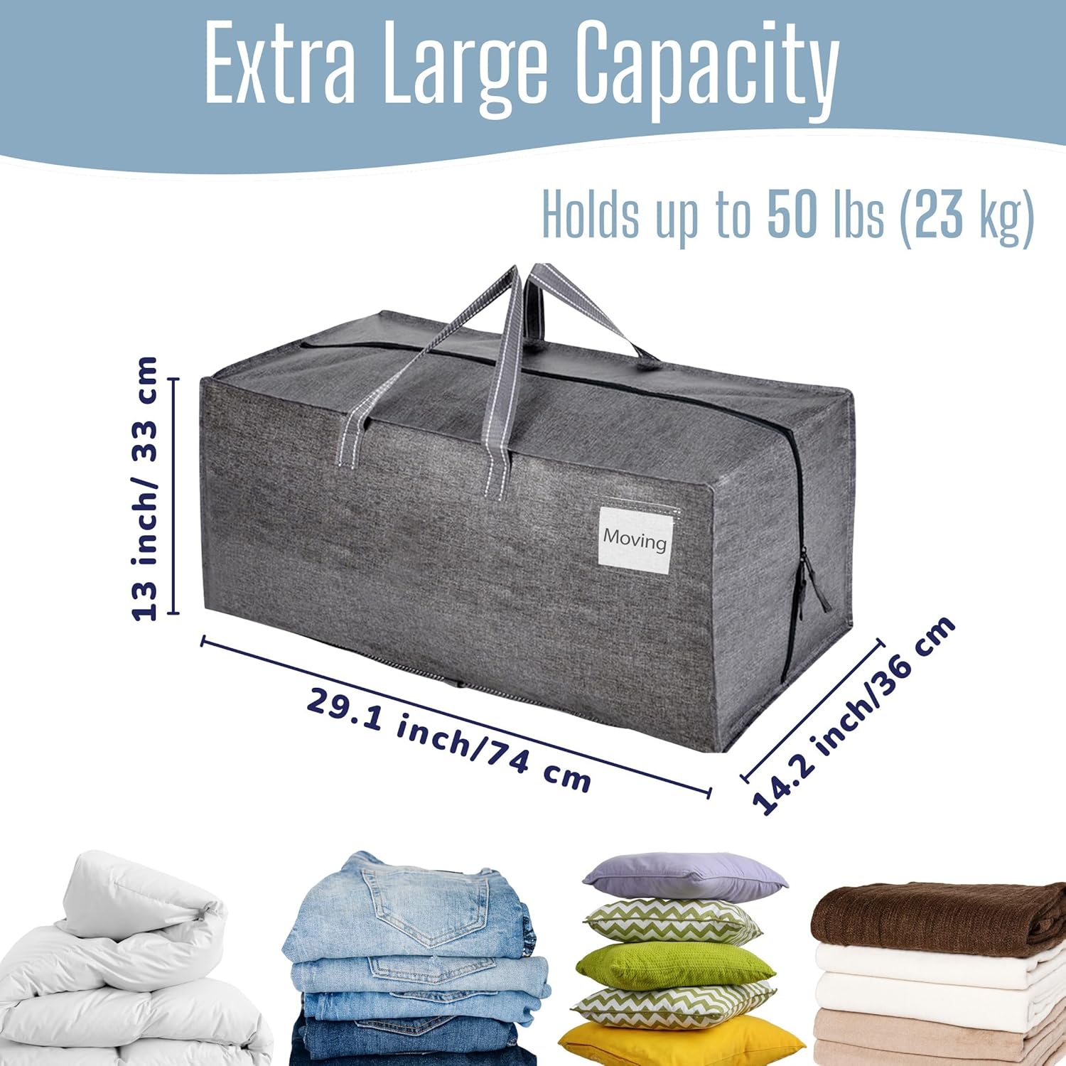 High-Quality VENO 10 Pack Heavy Duty Moving Bags, Durable Moving Bags with Backp...