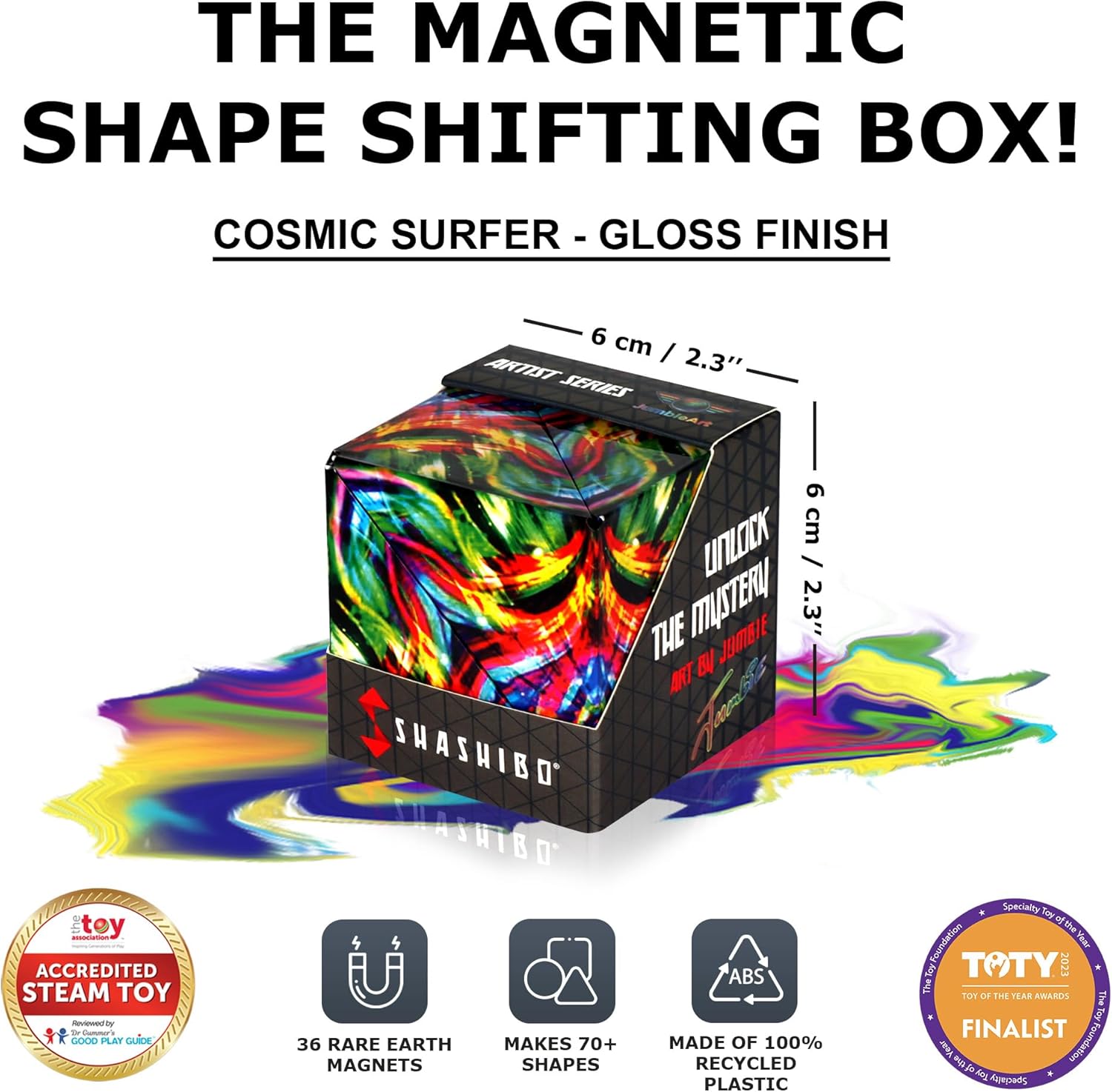 Award-Winning Shashibo Shape Shifting Box, Special STEM Fidget Toy with Ultra St...