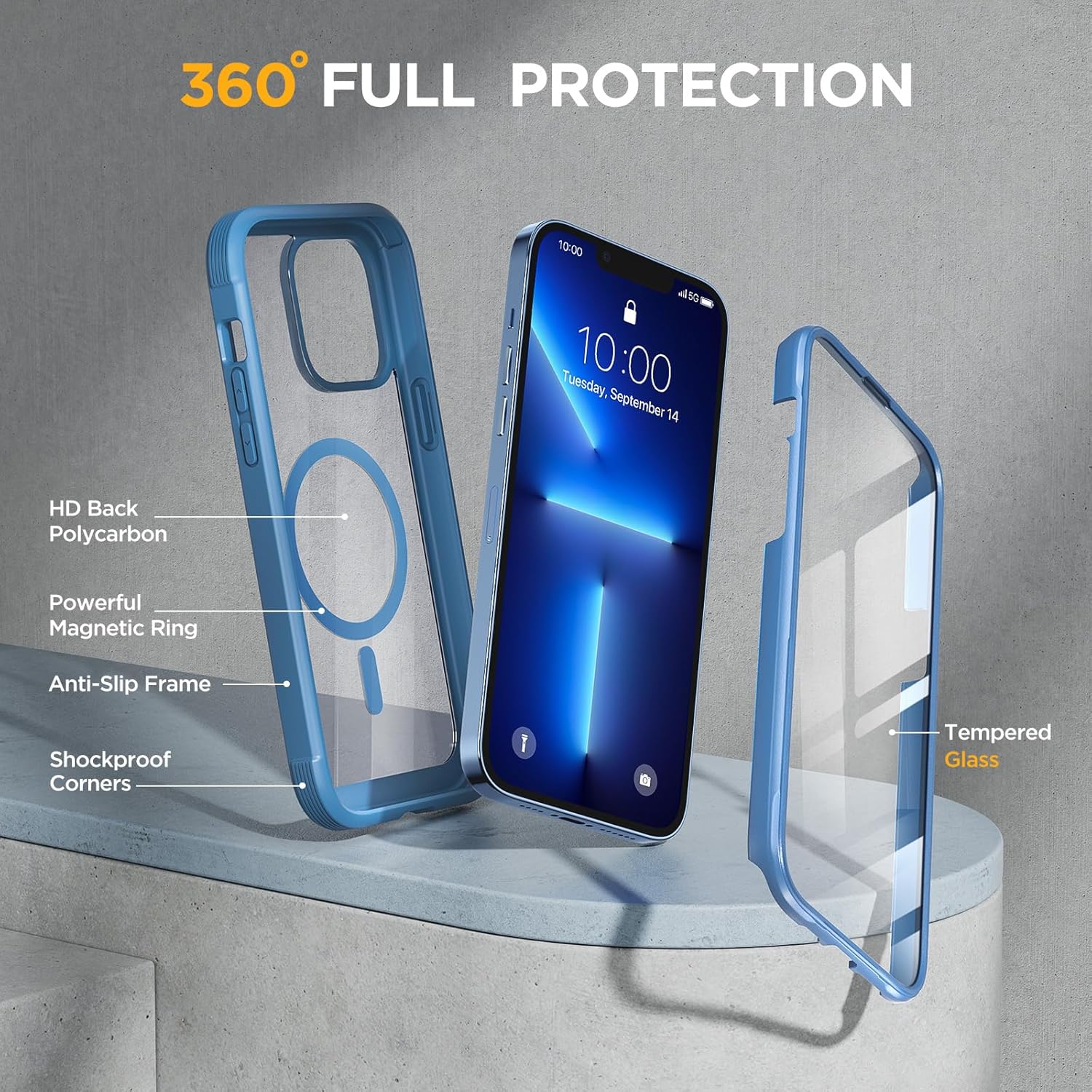 Miracase Magnetic Case, Special iPhone 13 Pro Case 6.1-Inch, Innovative Case wit...