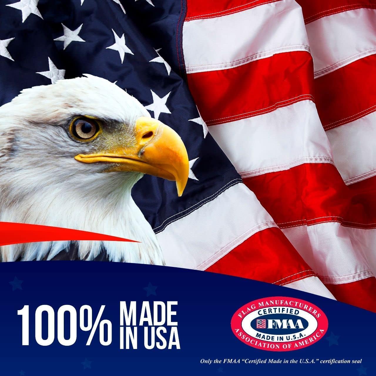 American Flag Made in USA | American Flags for Outside 3X5 | Premium US Flag 3X5...