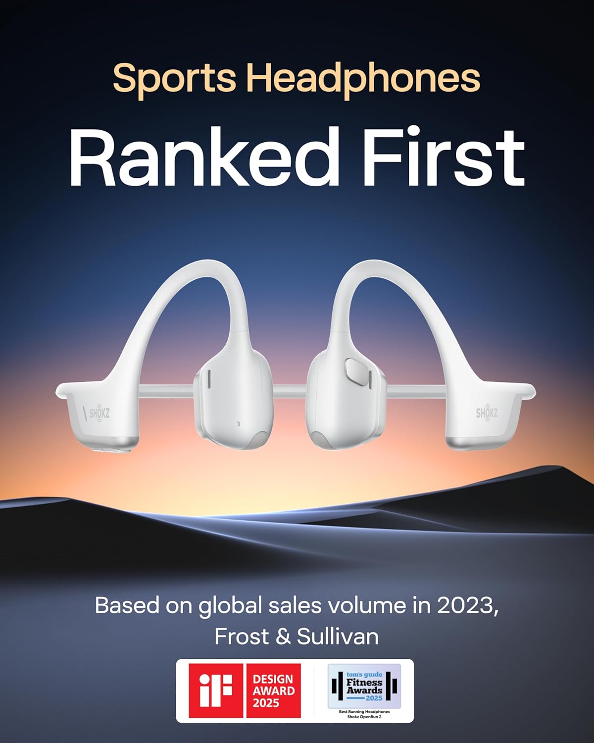 SHOKZ OpenRun Pro 2, Special Bone Conduction Sports Headphones, Innovative Open-...