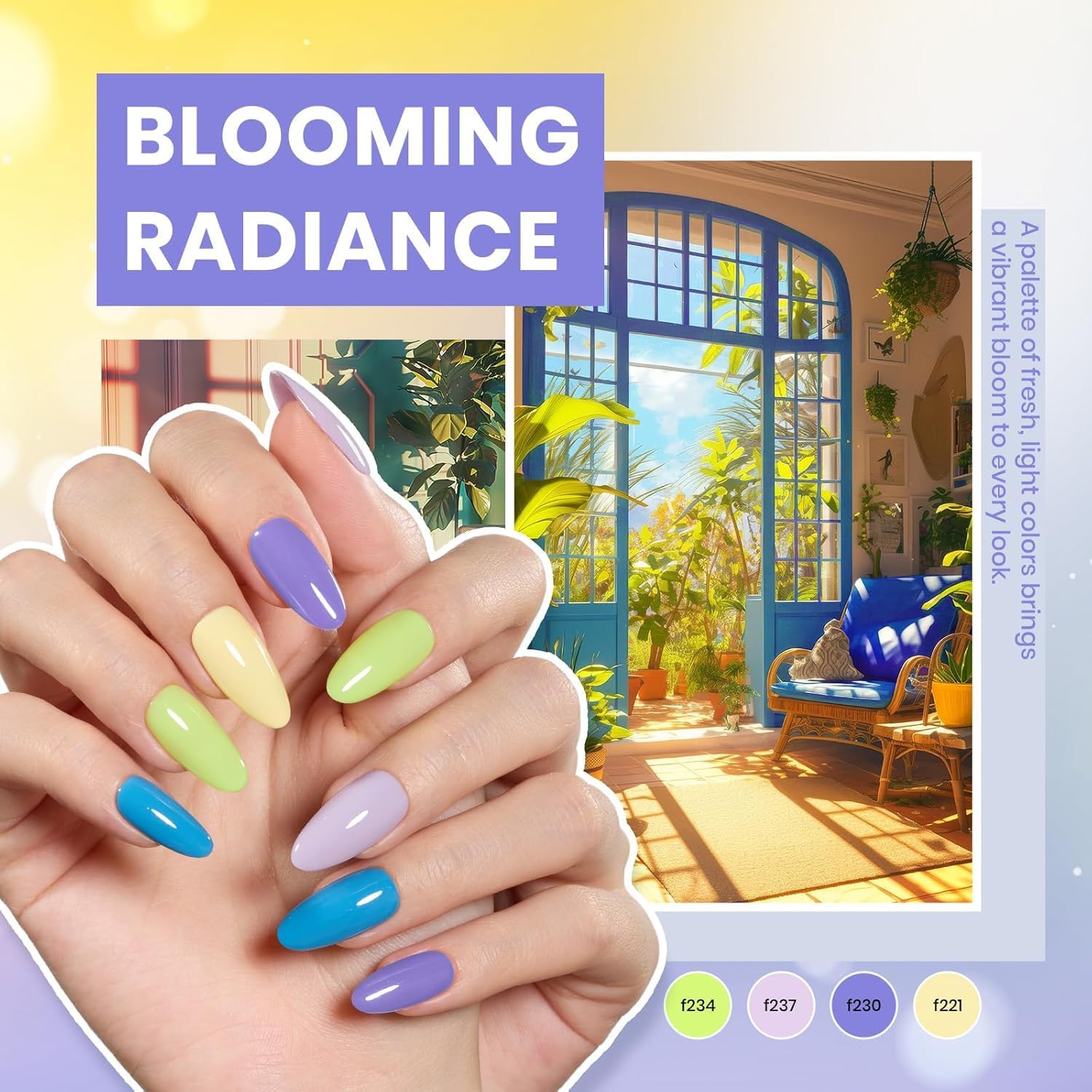 Beetles Gel Nail Polish Kit with U V Light - 80Pcs Color Enchantment 55 Colors G...