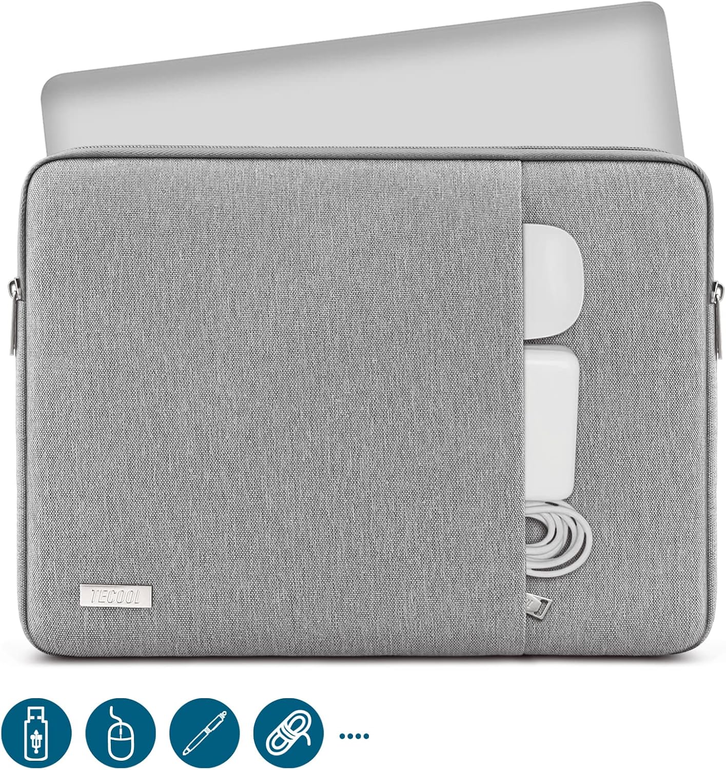 Title: Stylish TECOOL 14 Inch Laptop Sleeve, Premium Protective Laptop Case for...