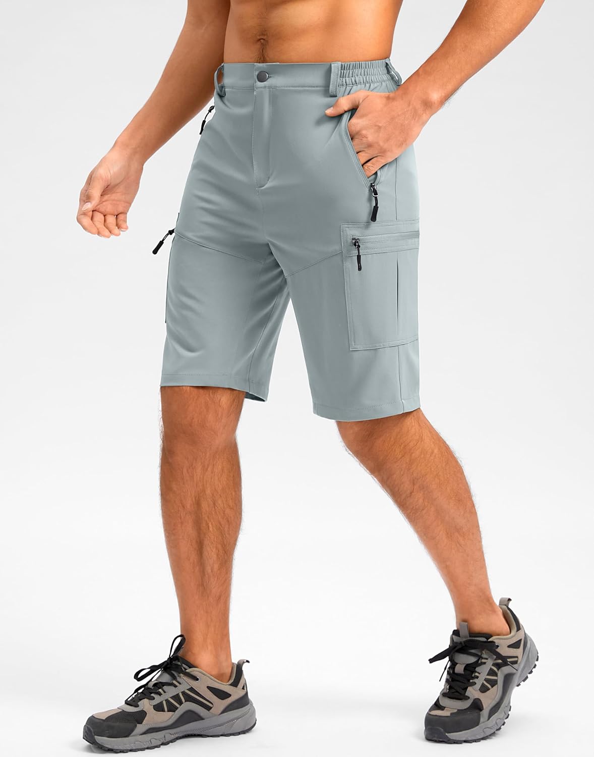 Pudolla Men's Hiking Cargo Shorts, Special Lightweight Outdoor Shorts for Men wi...