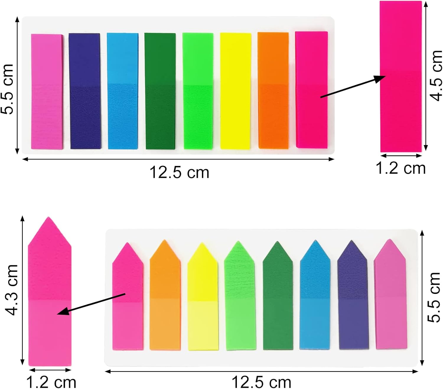 Innovative Sticky Tabs, OWLKELA 800pcs High-Quality Index Tabs, Unique Transluce...