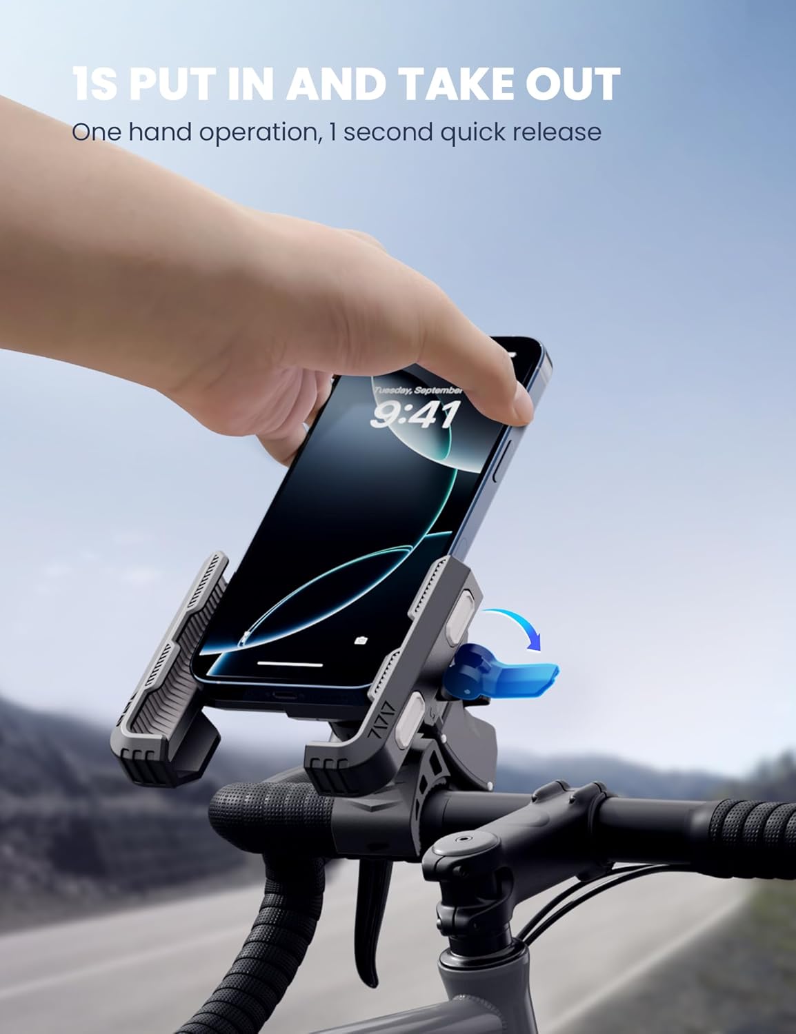 Innovative GREFAY Bike Phone Holder, Unique Motorbike Phone Holder with 1S Quick...