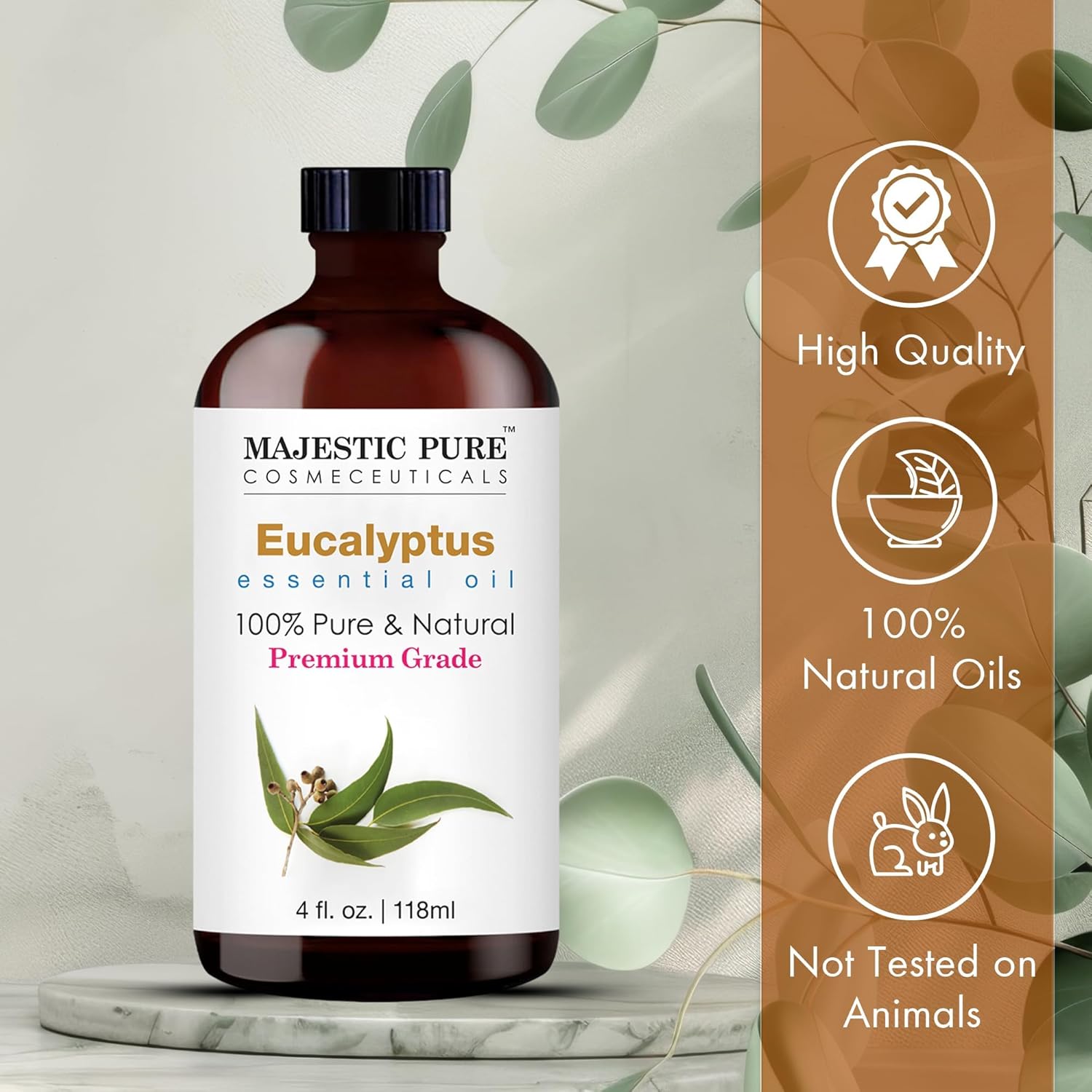 Majestic Pure Essential Oil with Glass Dropper - 100% Pure and Natural - Essenti...