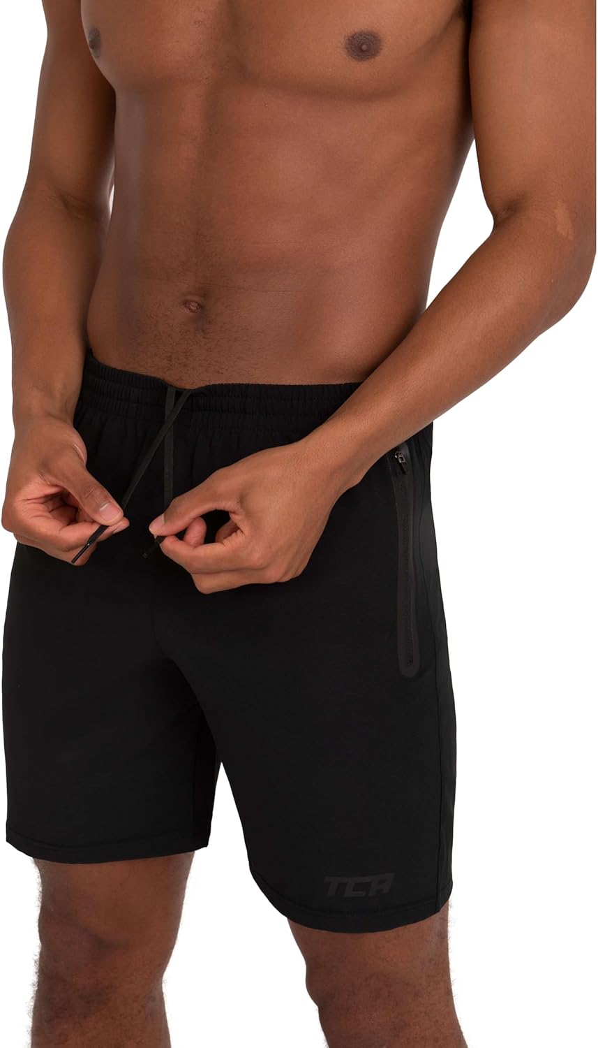 TCA Elite Tech Mens Running Shorts, Special Gym Shorts with Zip Pockets, High-Qu...