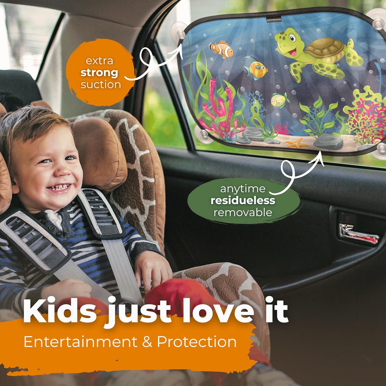 Car Window Shades for Baby with Certified UV Protection - Optimal Darkness with...