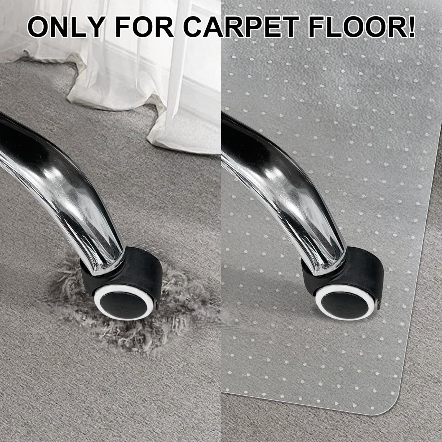 SHAREWIN Office Chair Mat, Special Floor Protector Mat for Carpeted Floors, Inno...