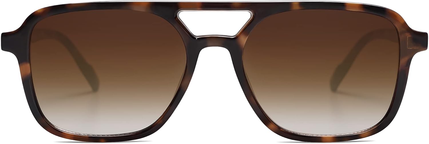 SOJOS Retro Aviator Sunglasses for Women Men,Trendy Rectangle Womens Mens Shades...