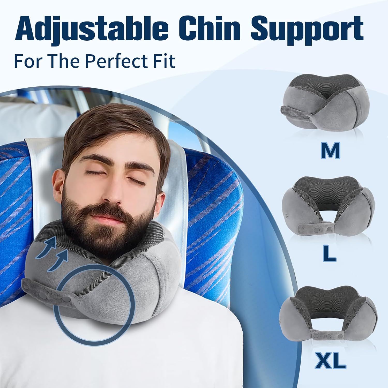 Cirorld Travel Pillow for Airplane, Neck Pillow for Travel, Memory Foam Travel N...