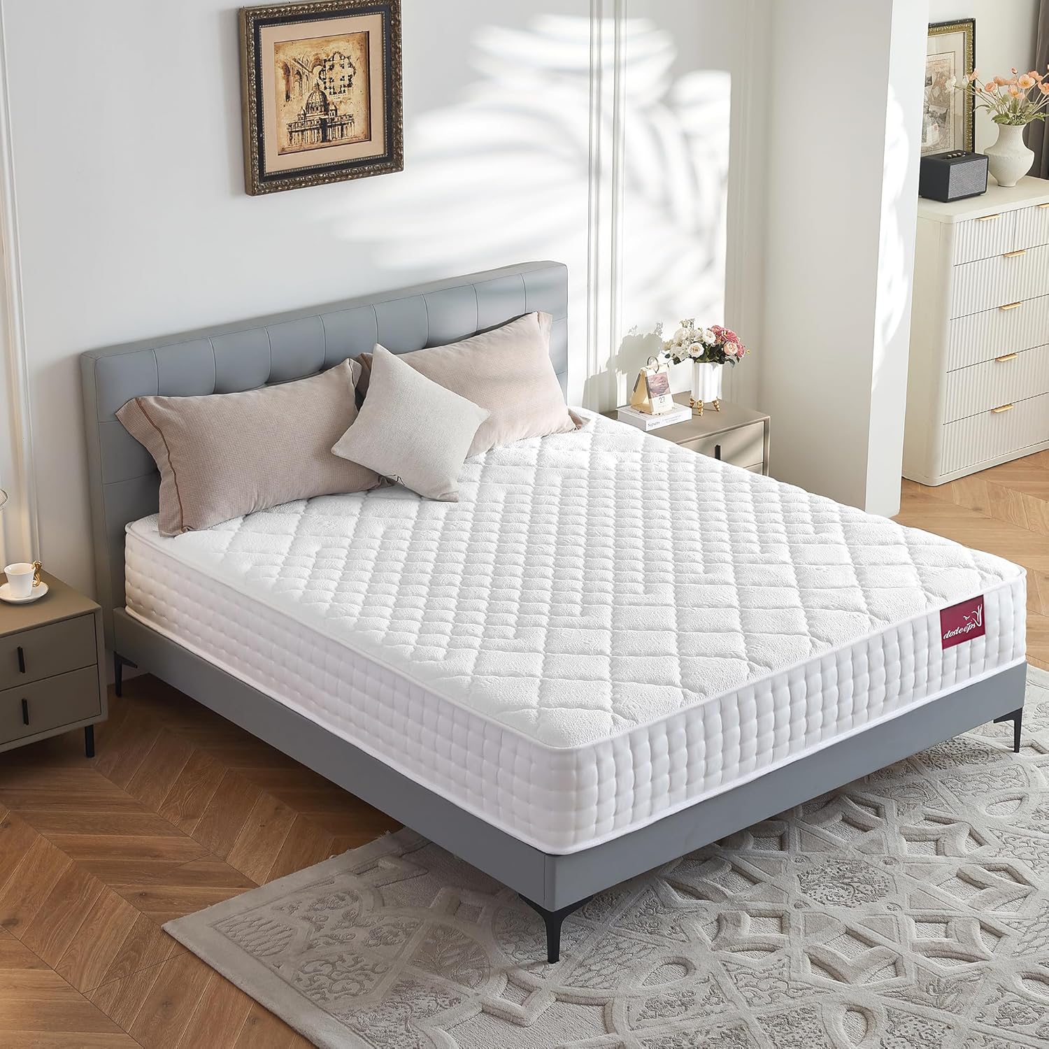 dosleeps Double Mattress 4FT6 | 10" Memory Foam & Pocket Sprung | 9-Zone Orthope...