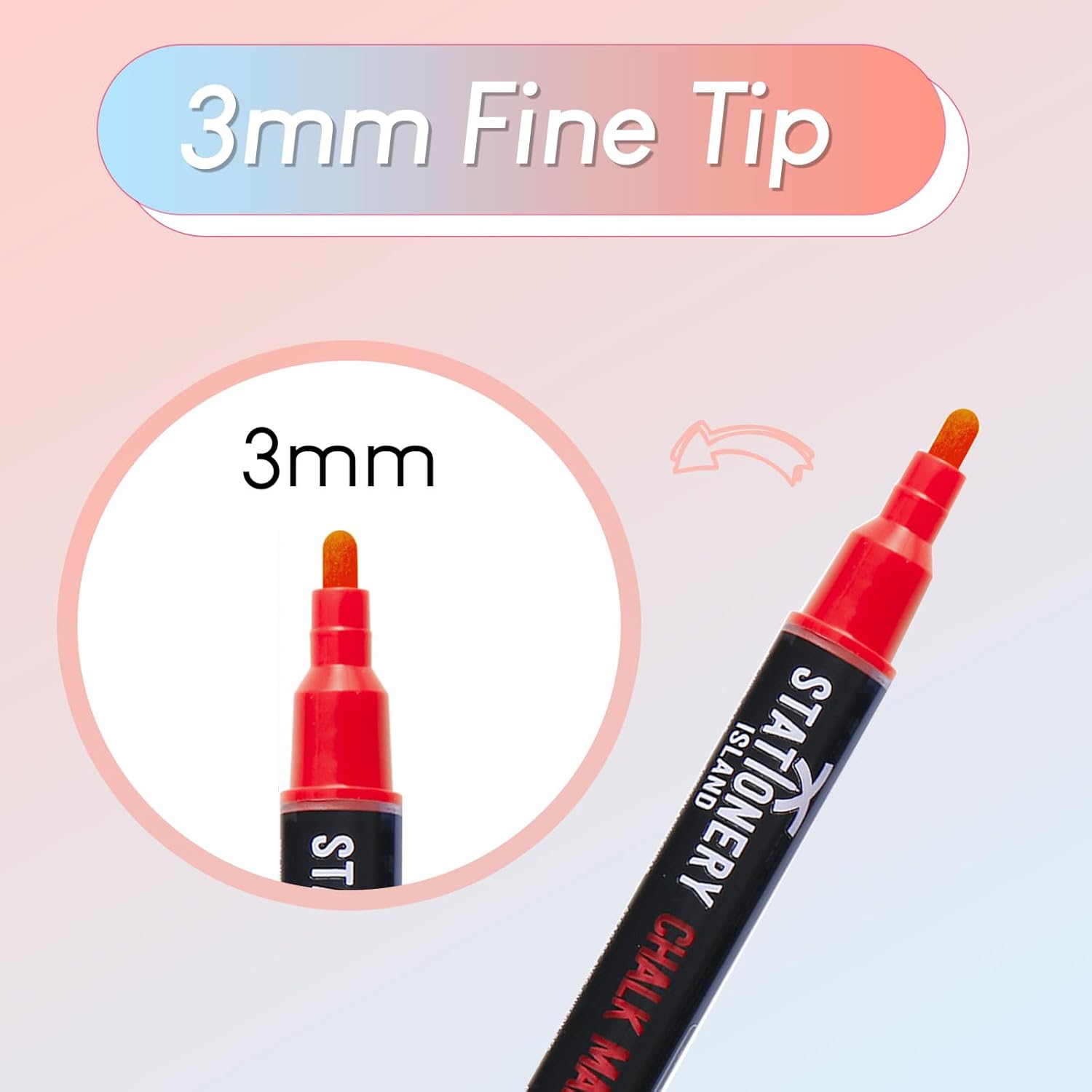 STATIONERY ISLAND Chalk Pens for Blackboard, Liquid Chalk Markers for Chalkboard...